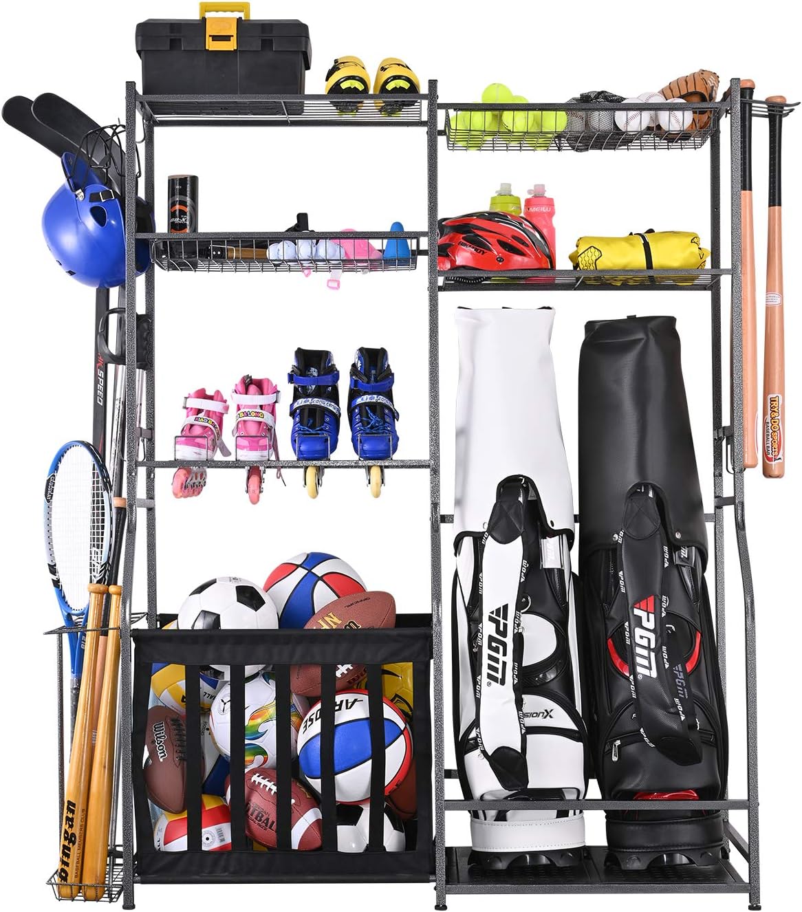 Golf Equipment Garage Storage - Stojak do przechowywania sprzętu sportowego w