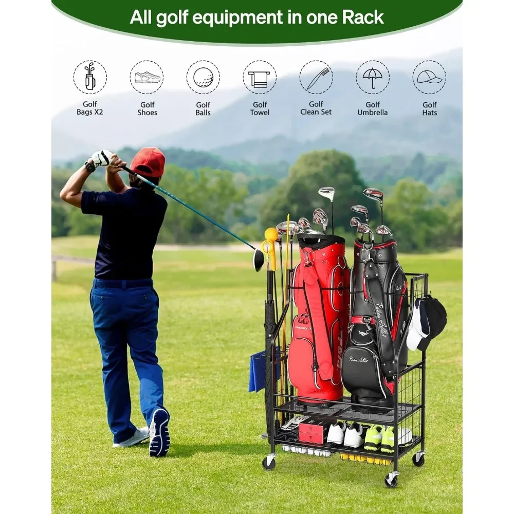 Golf Equipment Garage Storage - Organizer do garażu na torby golfowe