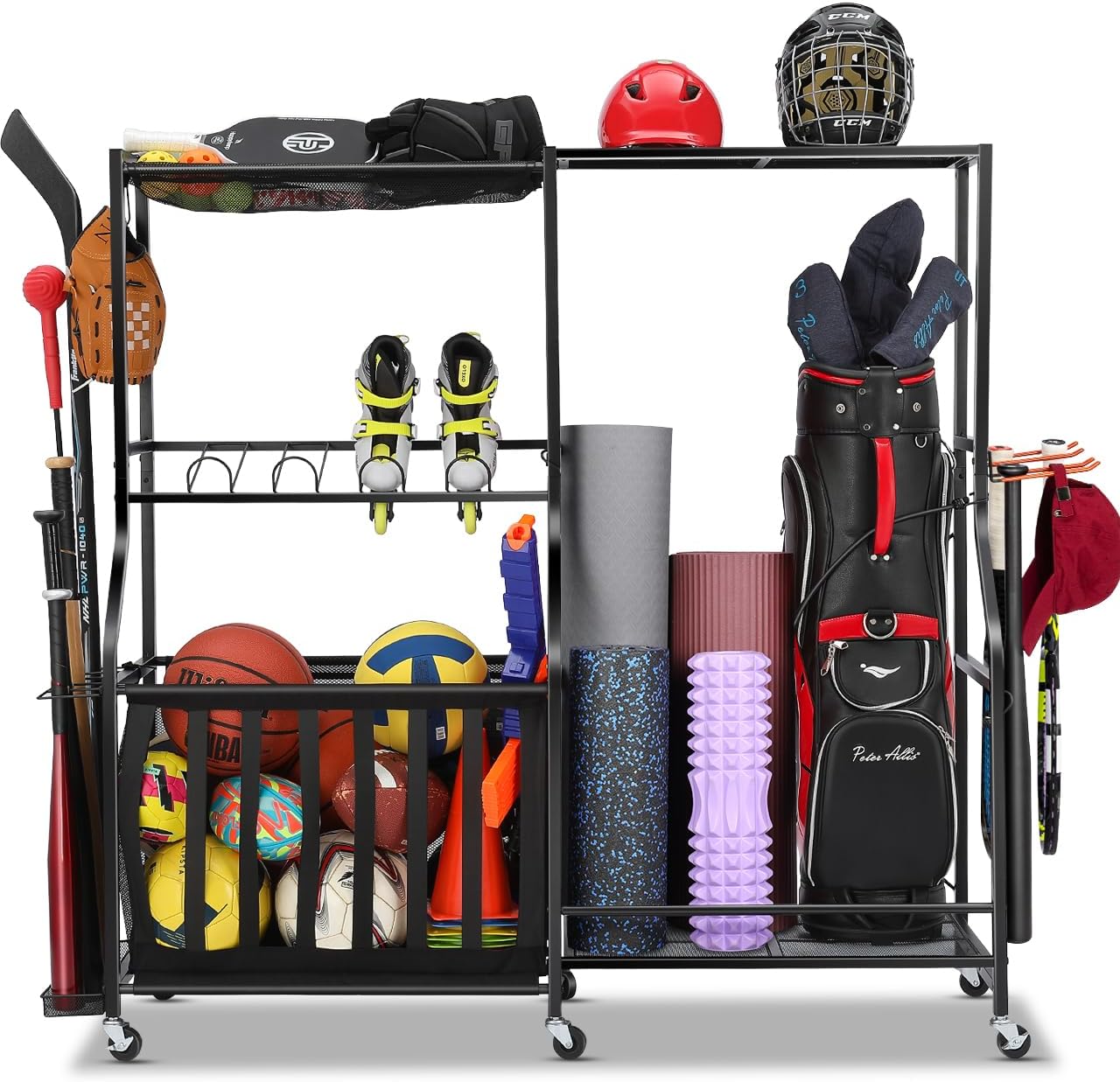 Golf Equipment Garage Storage - Organizer na sprzęt sportowy do garażu