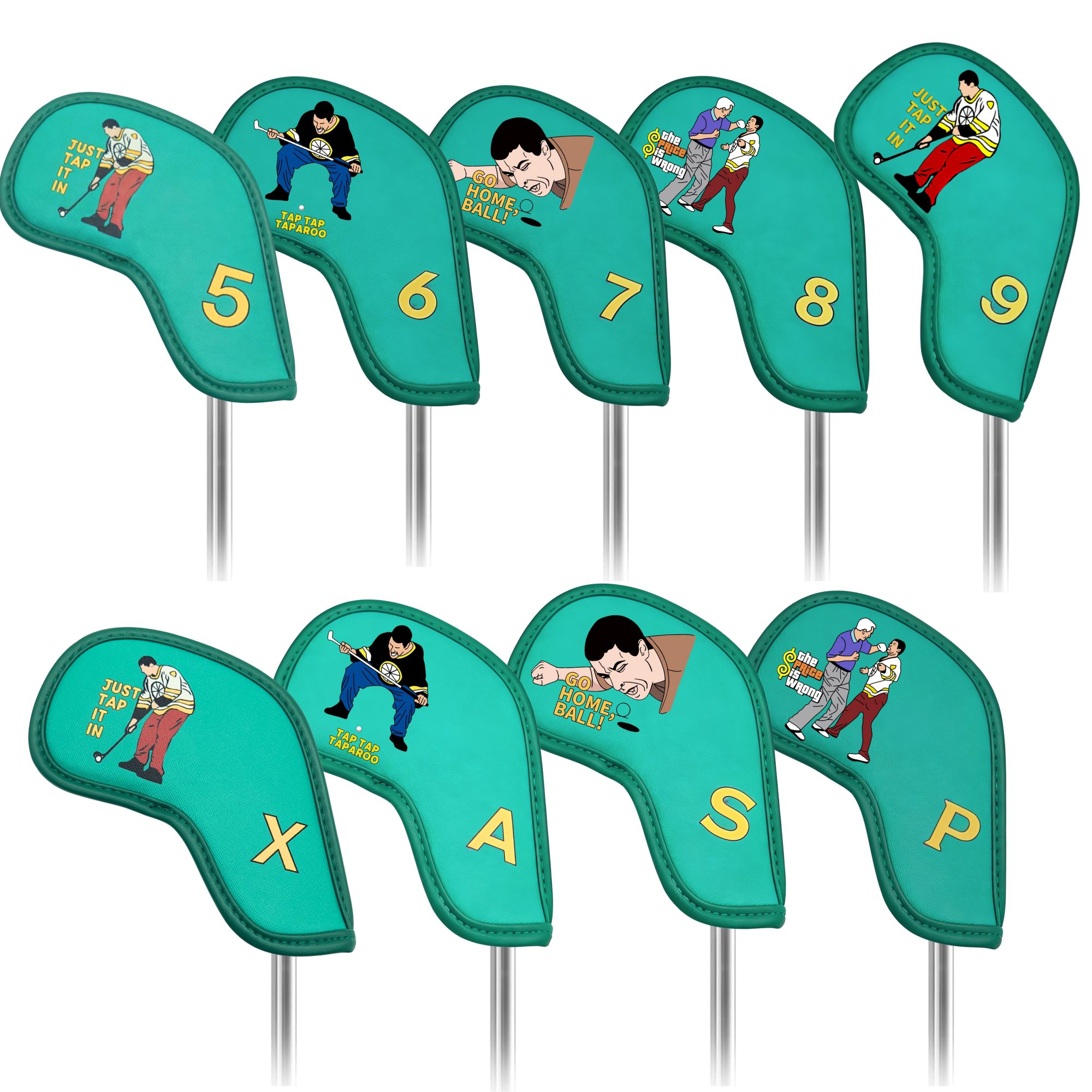 Golf Equipment Deals - 9 szt. Pokrowców na żelaza golfowe