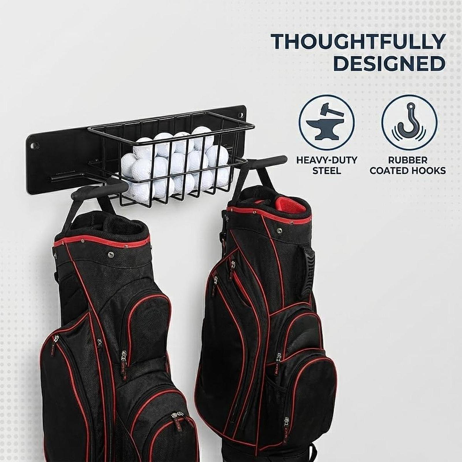 Metalowy wieszak ścienny na sp – Golf Equipment Garage Storage recenzja i cena