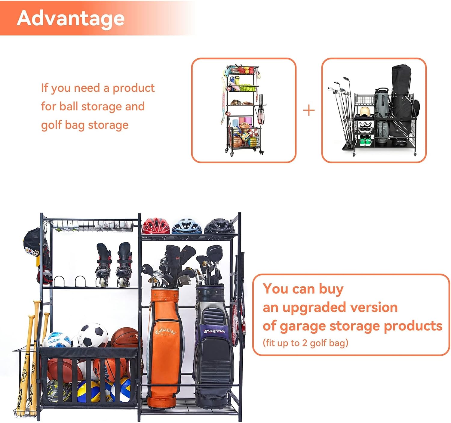 Stojak do przechowywania sprzę – Golf Equipment Garage Storage recenzja i cena