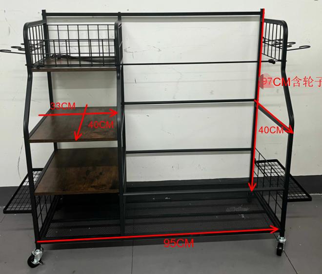 Ruchomy metalowy regał do prze – Golf Equipment Garage Storage recenzja i cena