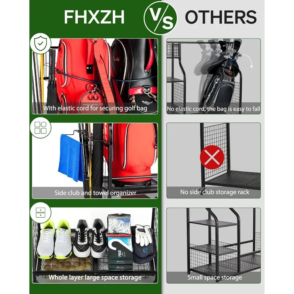 Organizer do garażu na torby g – Golf Equipment Garage Storage recenzja i cena