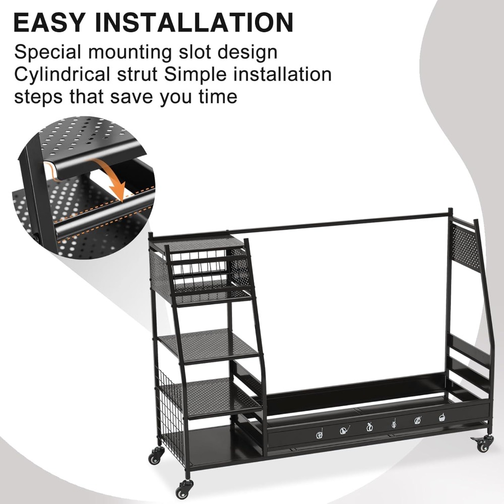 Stojak/Organizer na torby golf – Golf Equipment Garage Storage recenzja i cena
