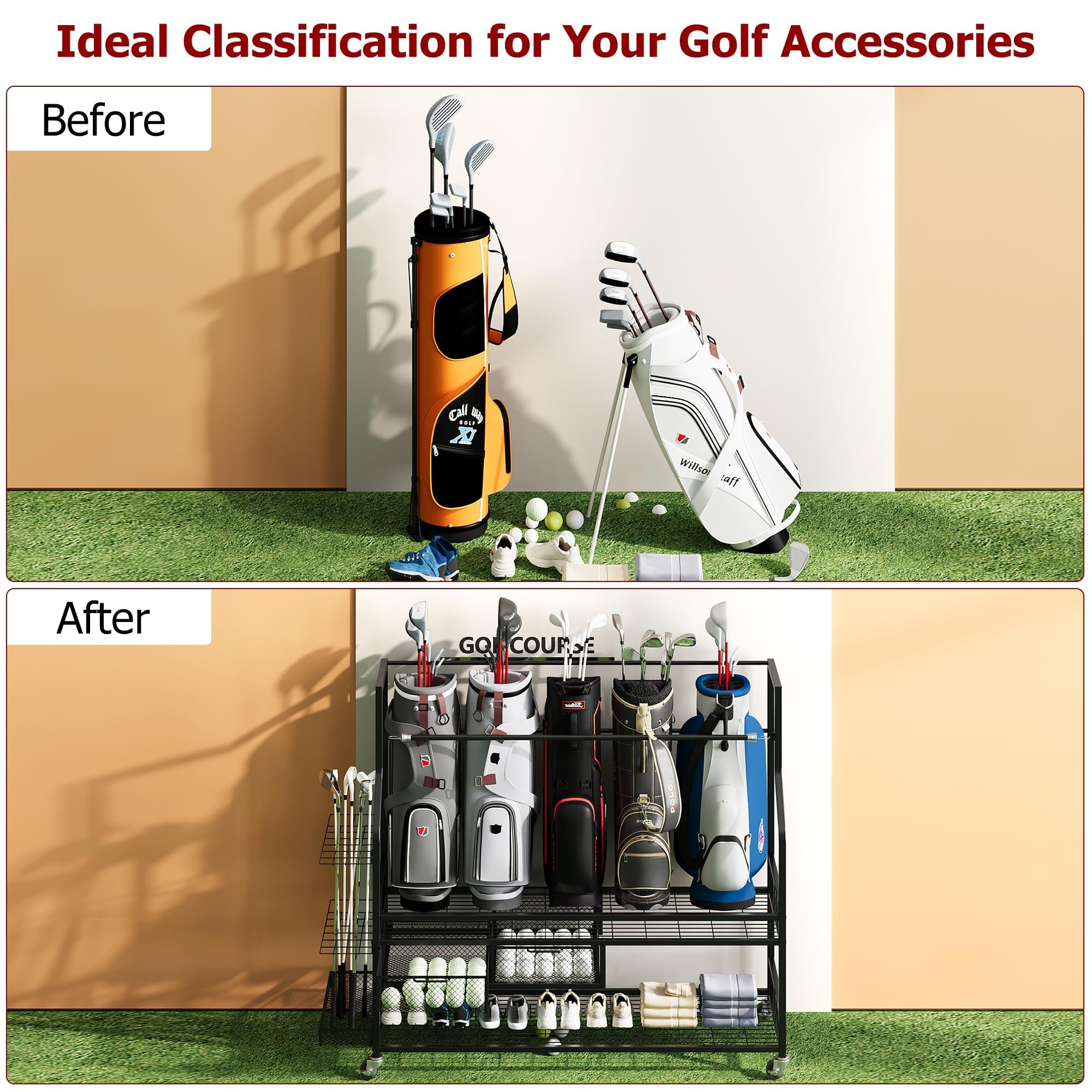 Organizer do przechowywania to – Golf Equipment Garage Storage recenzja i cena