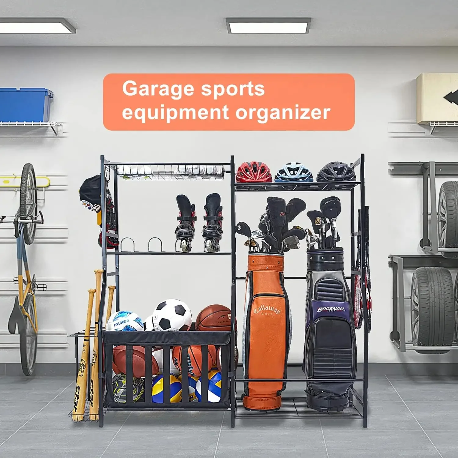Organizer na sprzęt sportowy d – Golf Equipment Garage Storage recenzja i cena
